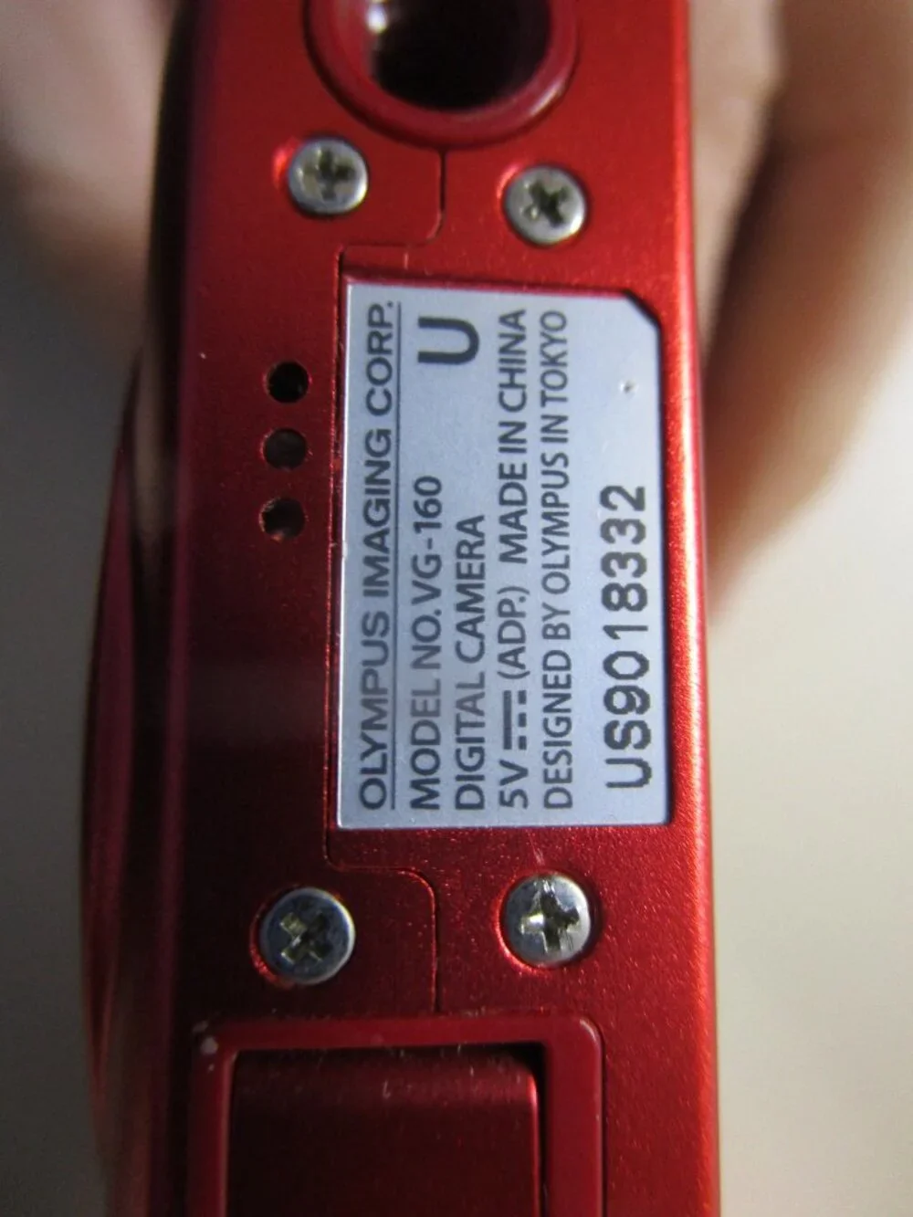 Olympus VG-160 Red sleek slim Digital Camera (Parts/Repair)